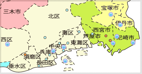 一部拡大図:がん診療連携拠点病院